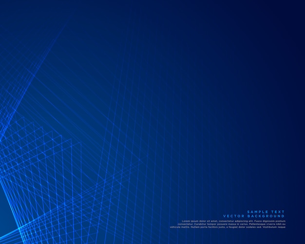 blaue Linien Hintergrund Vektor-Design