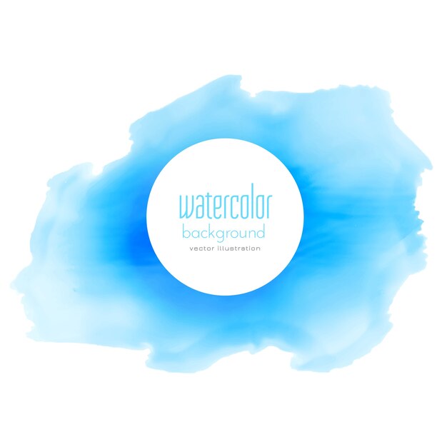 Blaue Tinte Aquarell Vektor Fleck Hintergrund Kostenlose Vektor