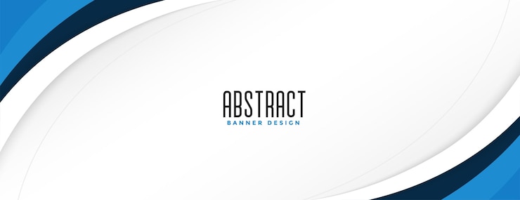 Kostenlose Vektor blaue welle moderne breite banner-design-vorlage