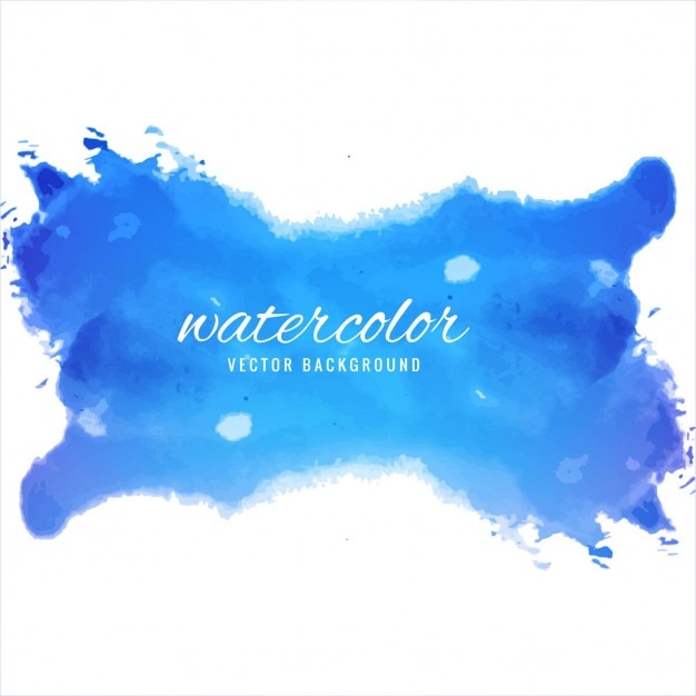 Kostenloser Vektor blauer aquarell-hintergrund