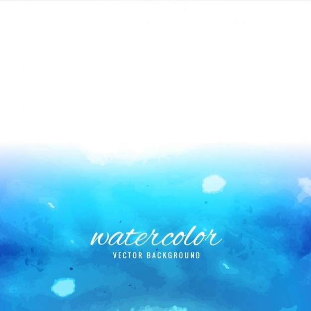 Kostenloser Vektor blauer aquarell-hintergrund