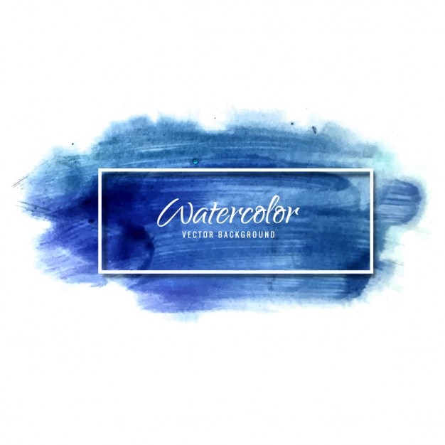 Kostenloser Vektor blauer aquarell-hintergrund