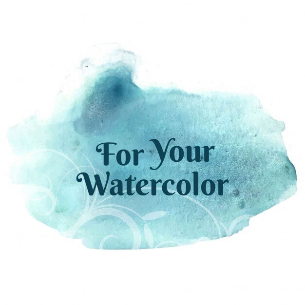 Kostenloser Vektor blauer aquarell-hintergrund