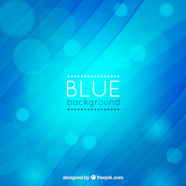 Blauer Hintergrund mit Bokeh-Effekt