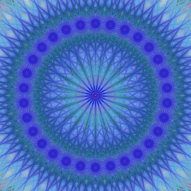 Blauer Mandala Hintergrund