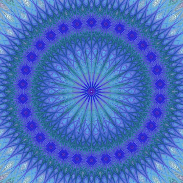 Blauer Mandala Hintergrund