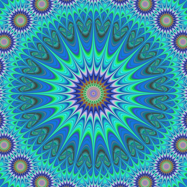 Blauer Mandala Hintergrund