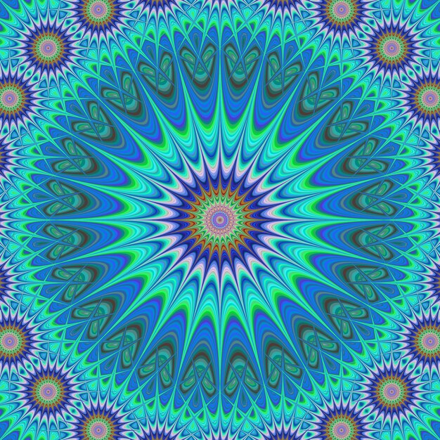 Blauer Mandala Hintergrund