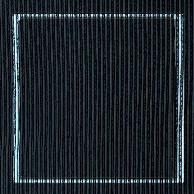 Blauer Rahmen auf strukturiertem Hintergrund aus marineblauem Cord