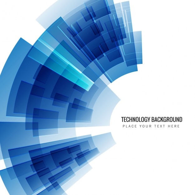 Kostenloser Vektor blauer technologiehintergrund