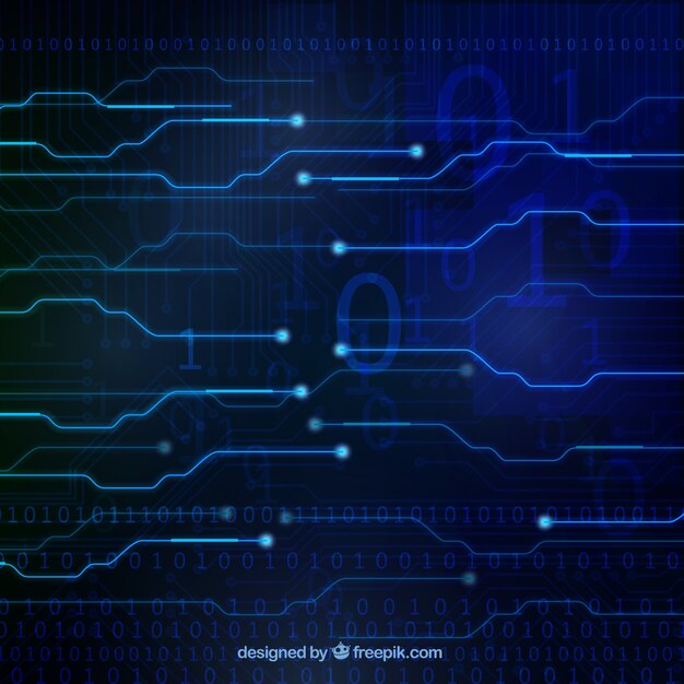 Blauer technologiehintergrund