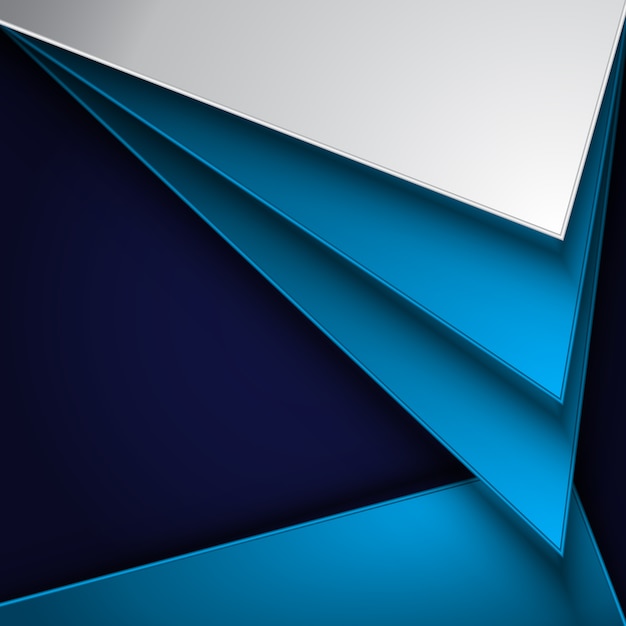Blauer und weißer geometrischer Hintergrund