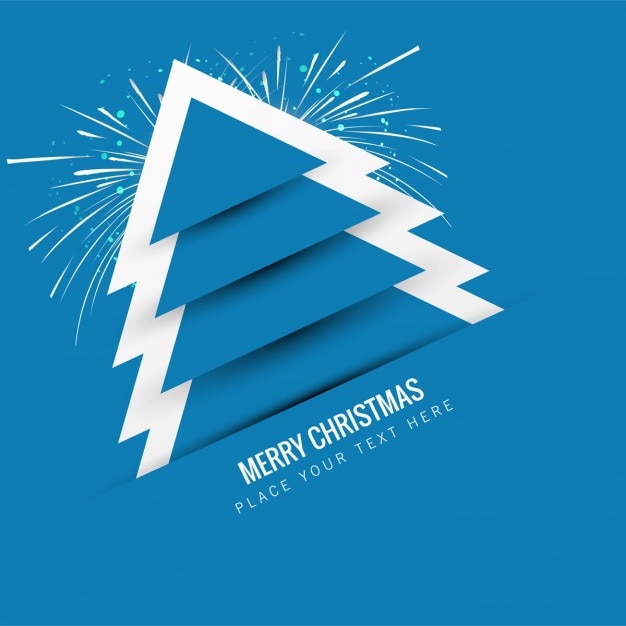 Blauer weihnachtsbaum hintergrund