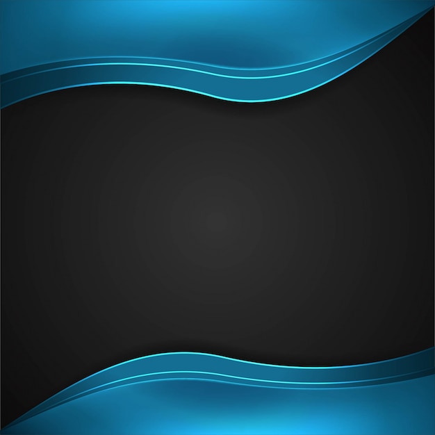 Blauer wellenförmiger Hintergrund