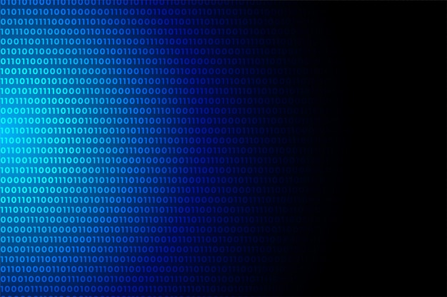 Blaues digitales Binärcode-Datennummernhintergrunddesign