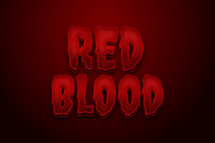 Kostenlose Vektor bloody text-effekt-design