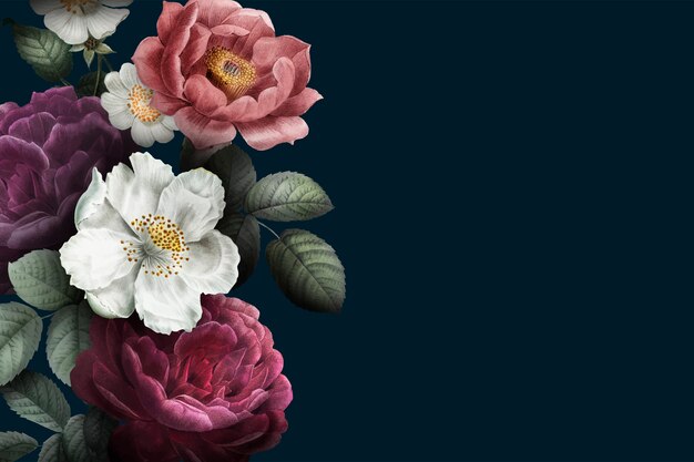 Blühende Rosen Banner