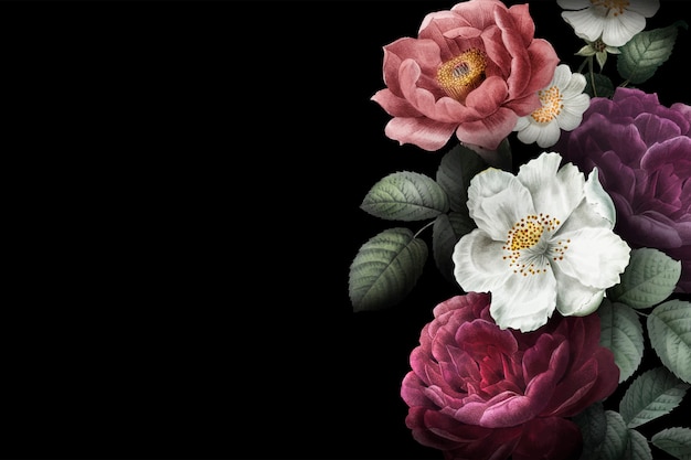 Blühende Rosen Banner