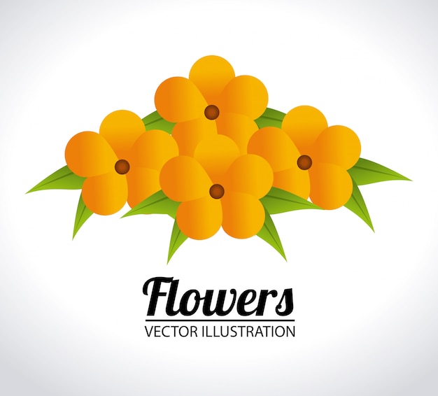 Blumen entwerfen illustration