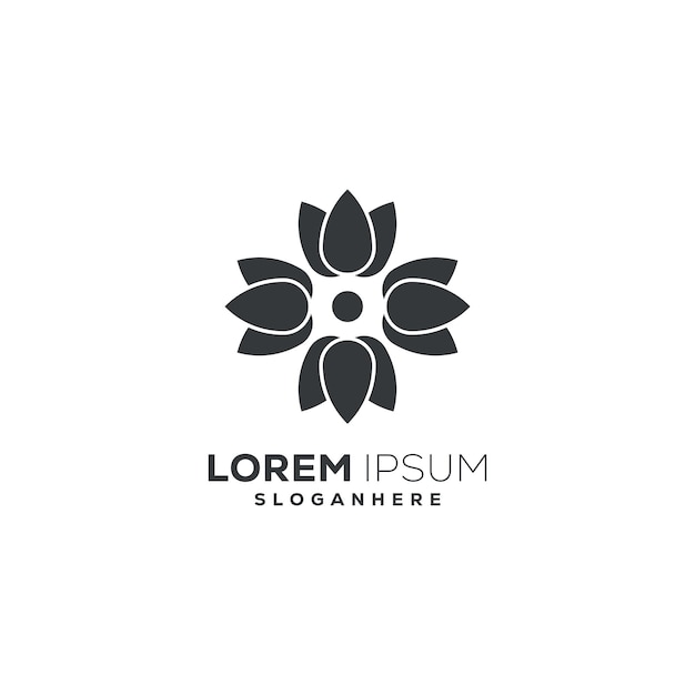 Kostenloser Vektor blumen-logo-design