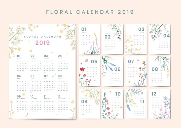 Blumenkalender-Modell