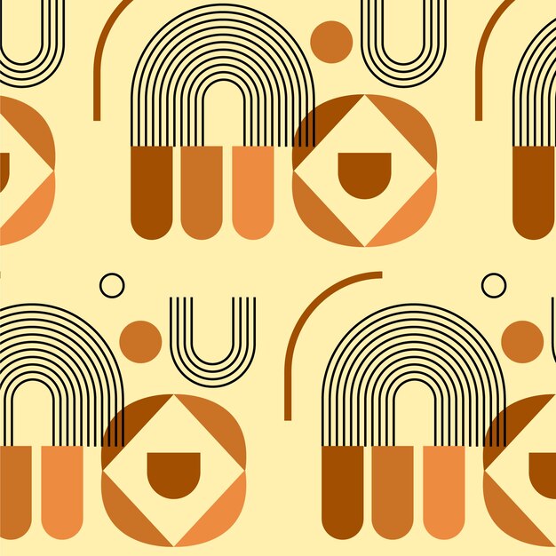 Boho geometrisches Musterdesign