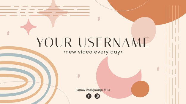 Boho-YouTube-Kanal-Art-Vorlage