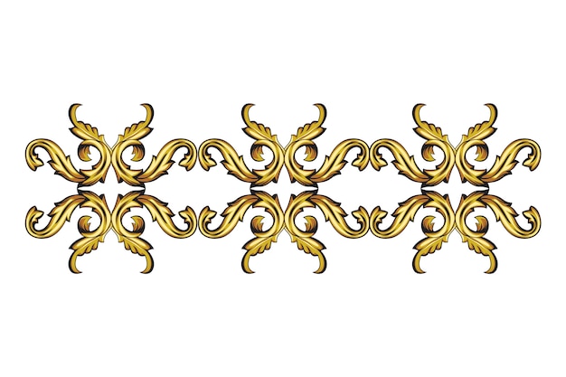 Bordüre golden ornamental