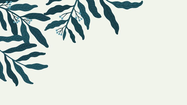 Kostenlose Vektor botanischer belaubter kopienraum mobiler tapetenvektor