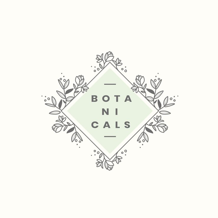 Kostenlose Vektor botanischer stil abzeichen design vektor