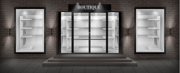 Boutique Shop Fassade mit Schild