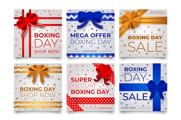 Boxing day sale instagram beitragssammlung