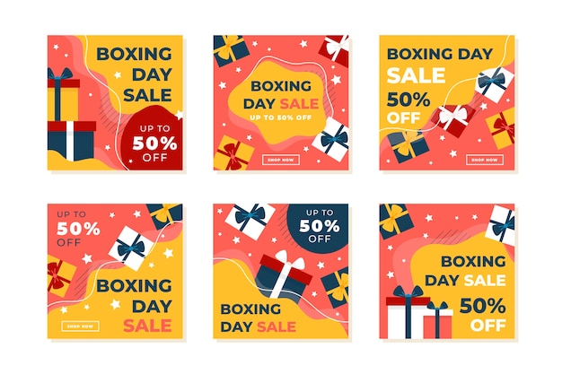 Boxing day sale instagram post sammlung