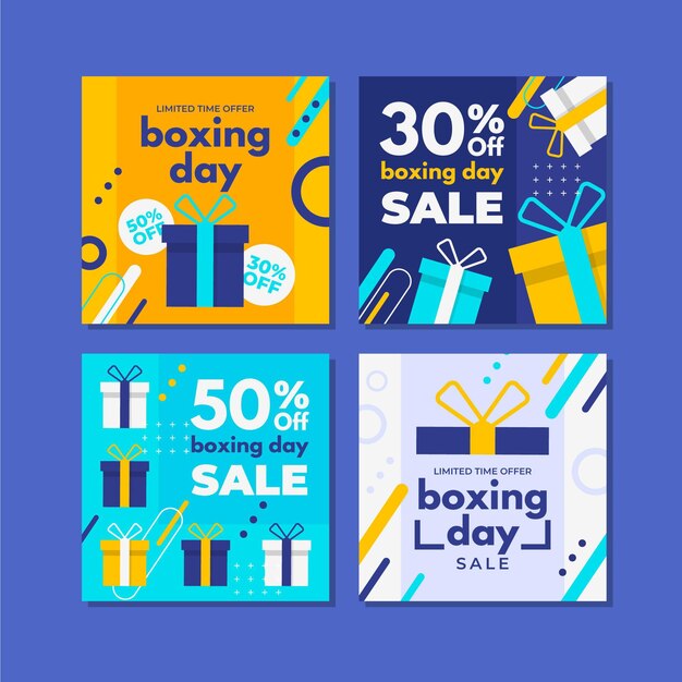 Boxing day sale instagram post sammlung