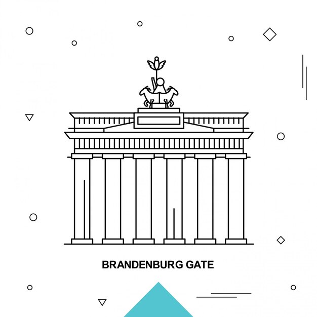 Brandenburger Tor Kostenlose Vektor