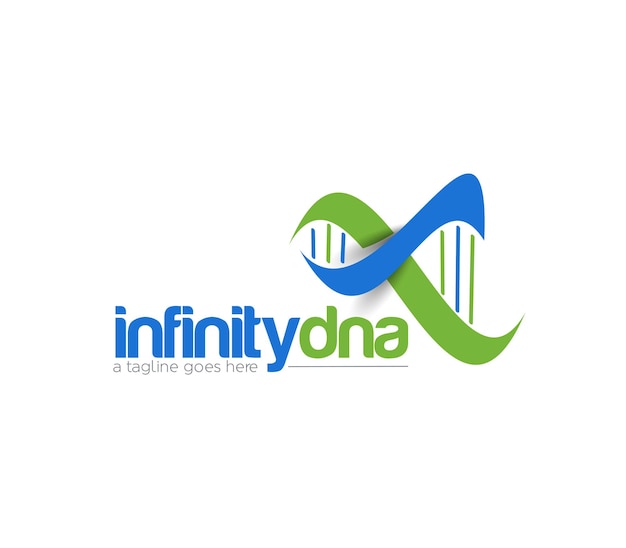 Branding-Identität Corporate Infinity DNA-Vektor-Logo-Design