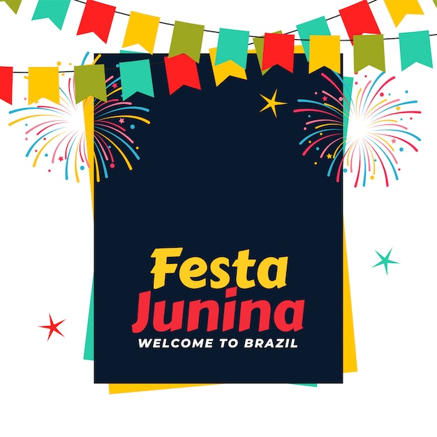 Kostenloser Vektor brasilianische festa junina feier