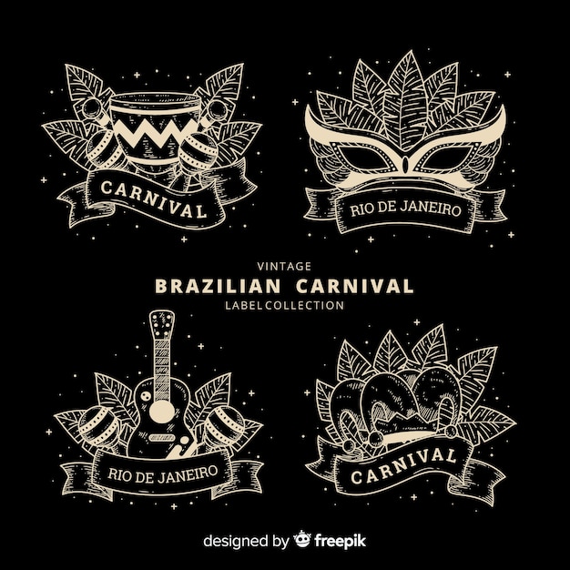 Brasilianische Karnevalskennzeichnungssammlung der Weinlese