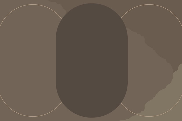 Brauner Hintergrund mit ovalem Rahmen