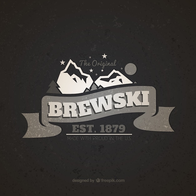 Brewski Vintage-Abzeichen