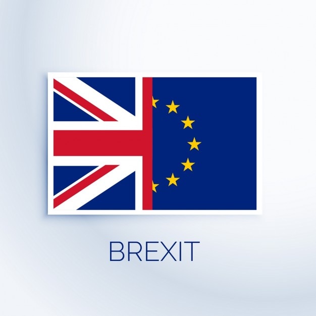 Kostenloser Vektor brexit konzept flagge