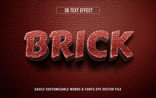 Brick-text-stil-effekt