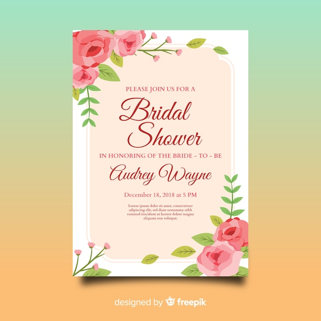 Bridal shower einladung
