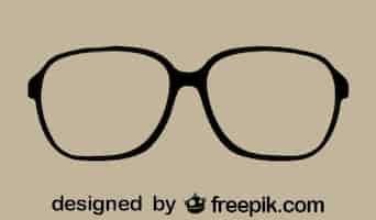 Kostenloser Vektor brillen legendären vintage-stil