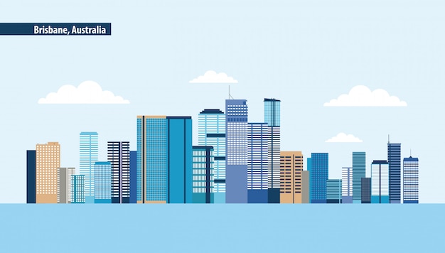 Brisbane Australien Skyline