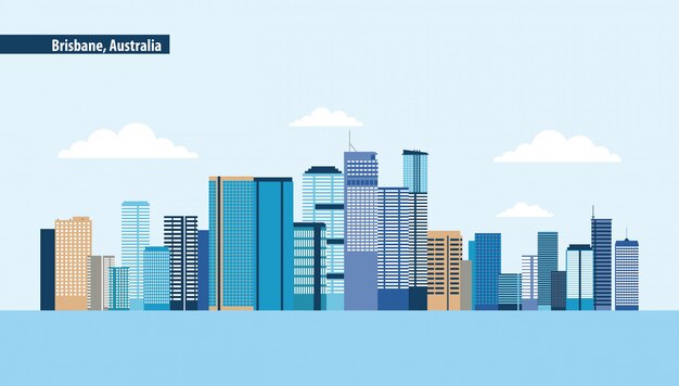 Brisbane Australien Skyline