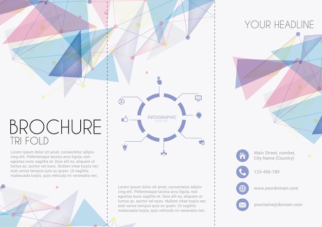 Broschüre Vorlage in geometrischen Stil