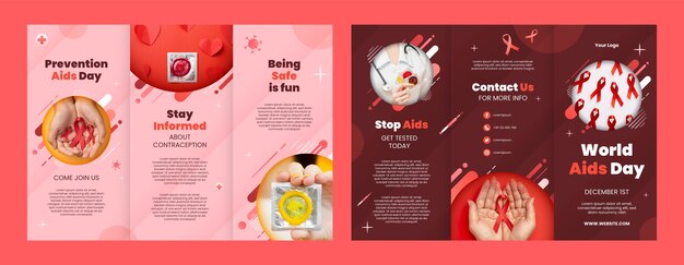 Broschürenvorlage zum Welt-Aids-Tag