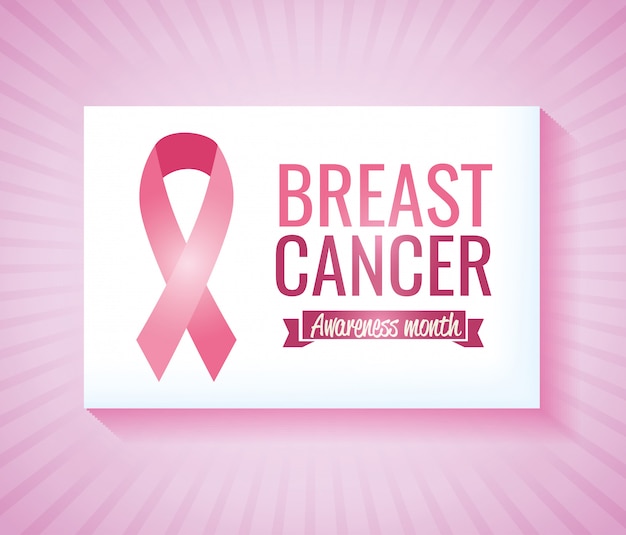 Brustkrebs-bewusstseins-kampagnenkarte