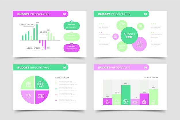 Budget infografik vorlage